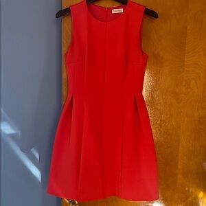 Calvin Klein Peach Sleeveless A-Line Dress